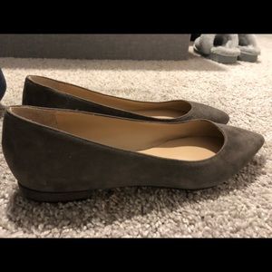 M Gemi gray suede flats, size 38. Only worn twice.
